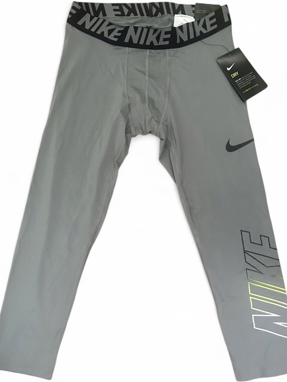 Nike Dri-FIT Gray Compression capri tights/leggings (NWT)